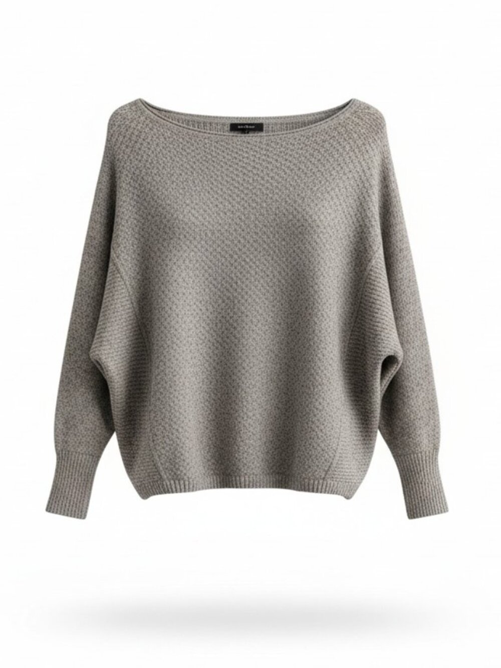 Anthropologie Archéologie Taupe Textured Knit Batwing Sweater (Size M)